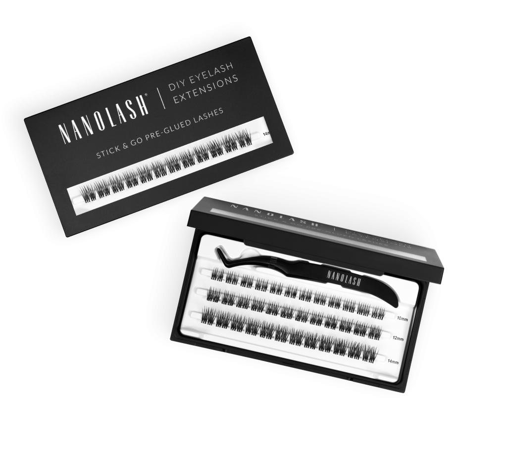 Nanolash ciglia con adesivo incorporato